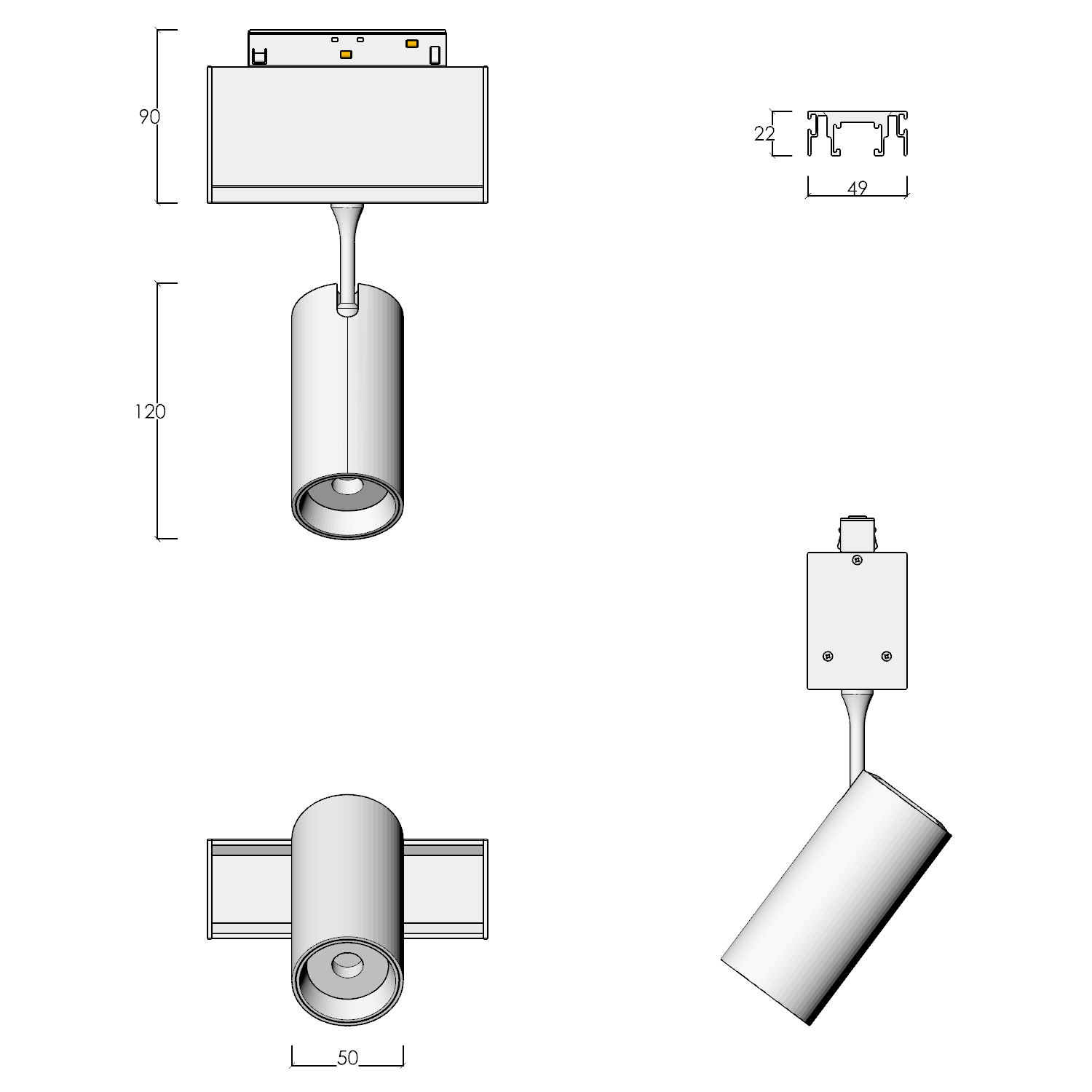 Modular pro Nurilo 49 Tracklight 512 Module